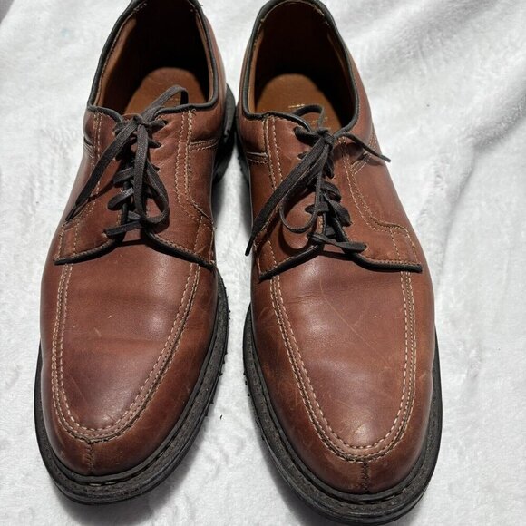 Allen Edmonds Mens Size 14 2R Brown Comfort Shoes Wilbert Oxfords 1951 45309 Dst - Picture 2 of 12